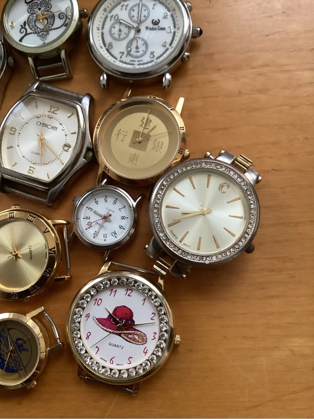 Mixed Gold and Silver Watch Faces - Assorted Fashion Watch Dials